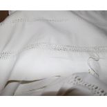 A quantity of linen including table cloths