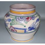 A Carter, Stabler and Adams Blue Bird Vase(-)