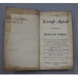 Wesley, John - An Earnest Appeal, 5th edition, calf 8vo, Dublin 1750