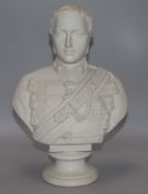 An Art Union of London parian bust of 'Albert Edward', 14in.