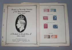 An album of British Empire Victory and Peace Issues stamps, 1945-47
