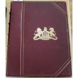 Larking, Lambert Blackwell - The Domesday Book of Kent, 1st edition, elephant folio, maroon leather,