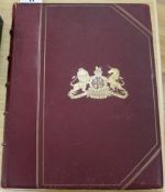 Larking, Lambert Blackwell - The Domesday Book of Kent, 1st edition, elephant folio, maroon leather,