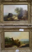 H. Clements, a pair of oils on canvas, views near Borham, signed, 19 x 29cm