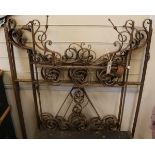 Three iron gates, all H.126cm