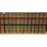 The Works by William Thackeray, 12 vols, ¾ tan calf with marbled boards, London, Smith Elder, 1891