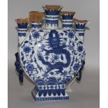 A Chinese blue and white tulip vase, 12in.