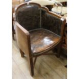 An Art Deco desk chair