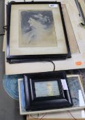 Various portfolio's of student artwork from early 1900's and mounted studies