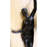 A bronze figure of Fortuna