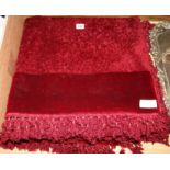 A chenille table cover