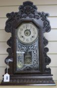 An Ansonia Clock Co mantel clock, height 58cm