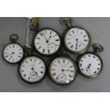 Collection of mixed pocket watches.