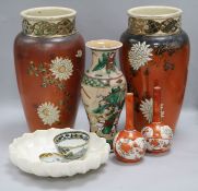 A quantity of mixed oriental and other ceramics