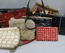 Mixed leather crocodile snake, further and other handbags