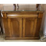 A rosewood Victorian chiffonier base, W.87cm