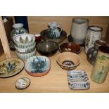 A group of Studio ceramics, etc.