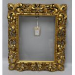 A 19th century Florentine carved giltwood frame, 42 x 36cm