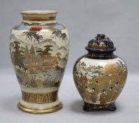 Two Satsuma Japanese vases