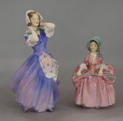 Two Doulton figures, (one discontinued)