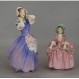 Two Doulton figures, (one discontinued)