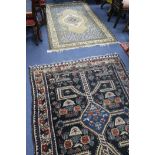 Two Turkish rugs, 185cm x 120cm & 180cm x 115cm