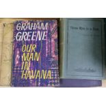 Greene, Graham - Our Man in Havana, 1st edition, cloth in DJ (torn), London 1958 and sundry other