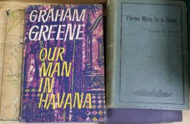 Greene, Graham - Our Man in Havana, 1st edition, cloth in DJ (torn), London 1958 and sundry other