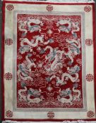 A Chinese rug, 360cm by 275cm