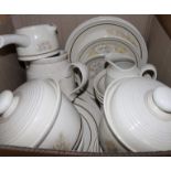 A Royal Doulton 'Florinda' pattern dinner service and a Royal Worcester teaset