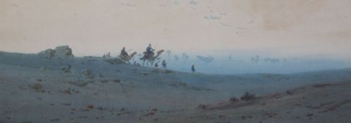 Augustus Osborne Lamplough (1877-1930)watercolour'A Desert Skyline'signed8.25 x 22.75in.