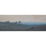 Augustus Osborne Lamplough (1877-1930)watercolour'A Desert Skyline'signed8.25 x 22.75in.