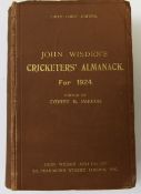 A Wisden Cricketers' Almanack for 1924, original hardback binding