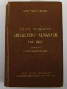 A Wisden Cricketers' Almanack for 1927, original hardback binding