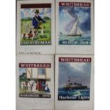 Southey Bramwell. Eight original watercolour and gouache designs for pub signs, principally for