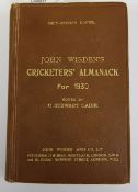 A Wisden Cricketers' Almanack for 1930, original hardback binding