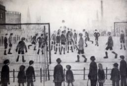 § Laurence Stephen Lowry (1887-1976)limited edition printThe Football Matchsigned in pencil, no.