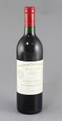 One bottle of Chateau Cheval Blanc, Saint Emilion Grand Cru, 1986, low neck.