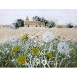 Paul Evans (1954-)gouache'Dandelions'14 x 19in.