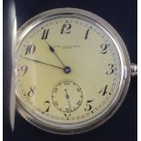 An early 20th century 14ct gold Patek Philippe & Co hunter keyless dress pocket watch, with Arabic