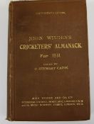 A Wisden Cricketers' Almanack for 1931, original hardback binding