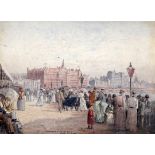 Frederick Edward John Goff (1855-1931)watercolour'Brighton from the sea'signed4.5 x 6in.