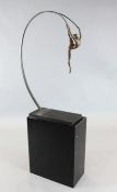 § Tommy Merrifield (b.1932)bronzeAcrobatsigned, inscribed A/Cheight 35.5in., with black plinth 23.