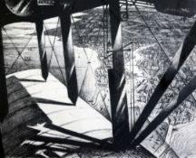 § Christopher Richard Wynne Nevinson (1889-1946)lithographAerial view (from a Paris Plane)signed