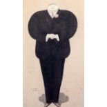 Sir Max Beerbohm (1872-1956)ink and watercolourCaricature portrait of Sir Charles Hawtreydated 1908,