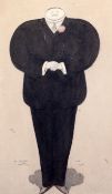 Sir Max Beerbohm (1872-1956)ink and watercolourCaricature portrait of Sir Charles Hawtreydated 1908,