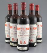 Eleven bottles of Chateau Langoa-Barton, Saint Julien. 1966.