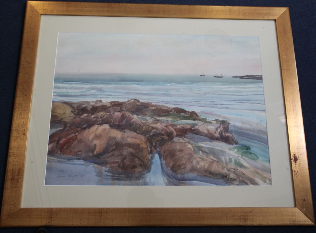 William Bowyer (b.1926)watercolourCornish coastal landscapesigned and dated '8521 x 29in. - Image 2 of 2