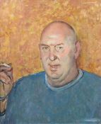 § Ruskin Spear (1911-1990)oil on boardPortrait of Sid Head regular at The Cross Keys and film