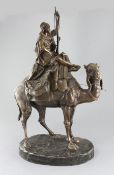 Emile Pinedo (1840-1914)bronze'Vedette du desert'signedheight 26.5in.